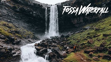 FOSSÁ WATERFALL | Faroe Islands by Drone in 4K - DJI Mavic Air 2