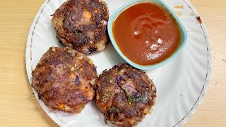 Kidney beans cutlet | Healthy version | Rajma cutlet