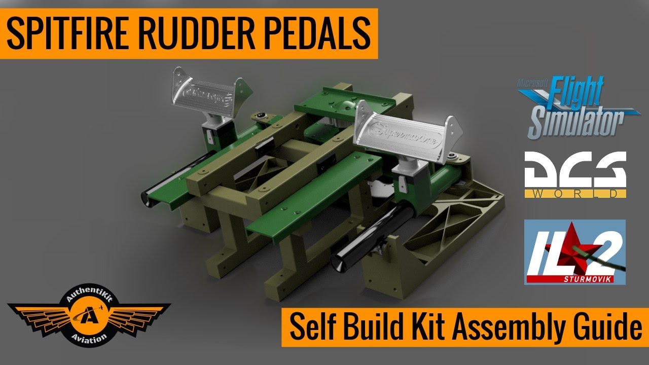 AuthentiKit Spitfire Rudder Pedals Self Build Assembly Guide YouTube