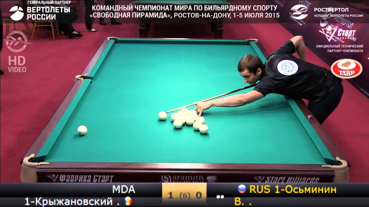 Каким кием играет крыжановский