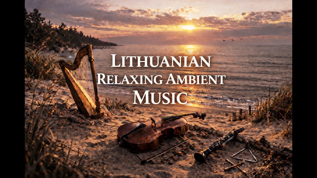Relaxing Ambient Music 4 Hours 🌙 No ads for Calm Lithuanian Night for Stress Relief