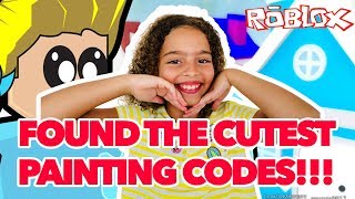 ROBLOX BLOXBURG PAINTING CODES - FOUND THE CUTEST ONES!!!