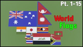 MINECRAFT: I Built Every Flag In The World | Pt. 1-15