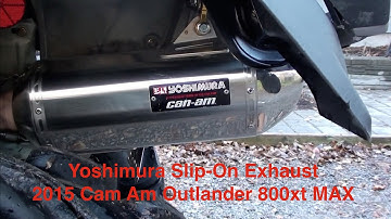 Yoshimura slip on exhaust 2015 Can Am Outlander 800