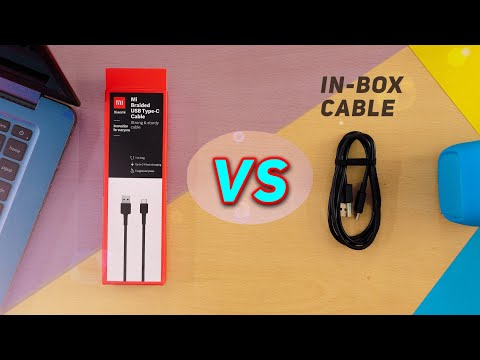 MI braided usb C cable vs Normal usb type c cable || Mi type C cable comparison