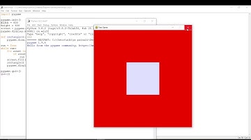 pygame tutorial #3 - How to create a rectangle in pygame