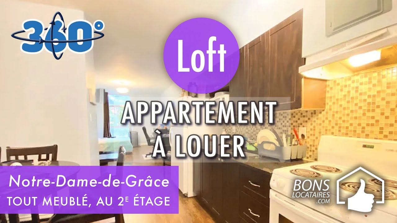 Réalité virtuel appartement à louer / VR apartment for rent / Loft NDG