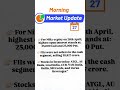27 April Morning update 🔔 #trading #stockmarket #finance #viral #ytshorts #trader #shortnews#update