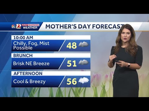 WATCH: Cool, Cloudy, But Dry For Mother's Day