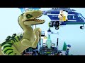 LEGO Jurassic World Velociraptor Rescue STOP MOTION LEGO Dinosaur Robbery | LEGO | Billy Bricks