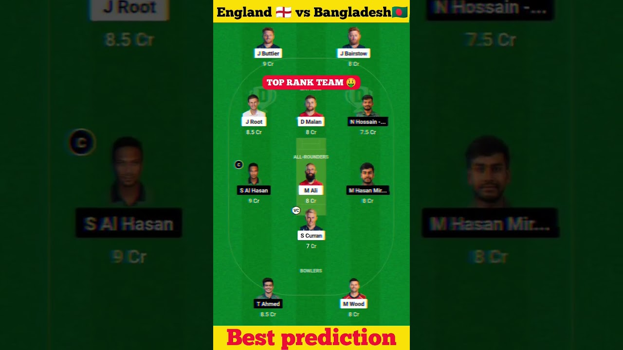 England vs Bangladesh Dream11 prediction || today match || eng vs ban Dream11 Team 