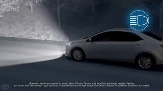 Toyota Safety Sense ™ Automatic High Beams (AHB) | Select Models | Toyota