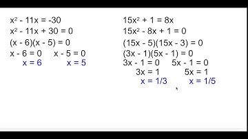 Alg 2 4-3 Solving Quadratic Equations by Factoring