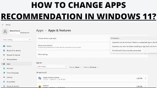 how to change apps recommendation in windows 11? || basics of computer007