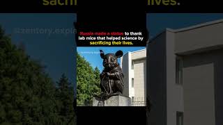 Russia made a statue to thank lab mice that helped science by sacrificing their lives.