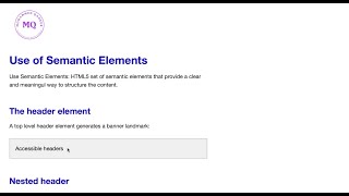 Landmarks - Semantic elements that provide a clear and meaningful way to structure web content.