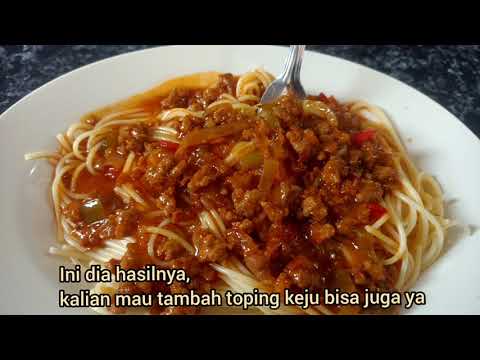 Resep Daging Cincang Spaghetti