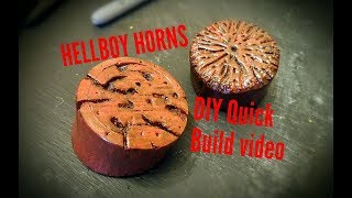 Quick cosplay build Hellboy Horn stumps