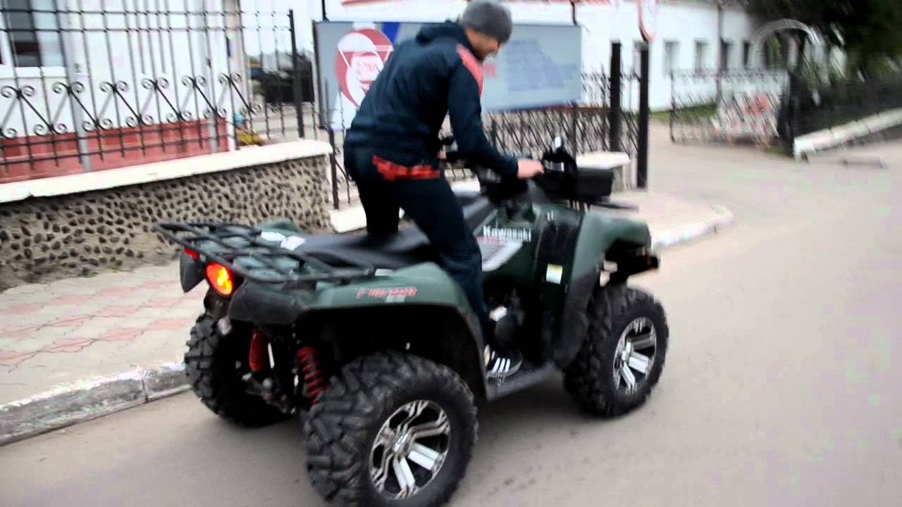 Kawasaki Brute Force 750 acceleration выхлоп кавасаки