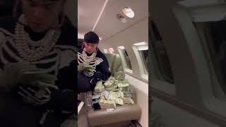 Celebrity #6ix9ine with his money on private jet! Net Worth