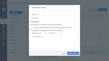 Canvas Modules Overview