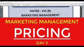 Marketing Management || Pricing || Factors||Decisions