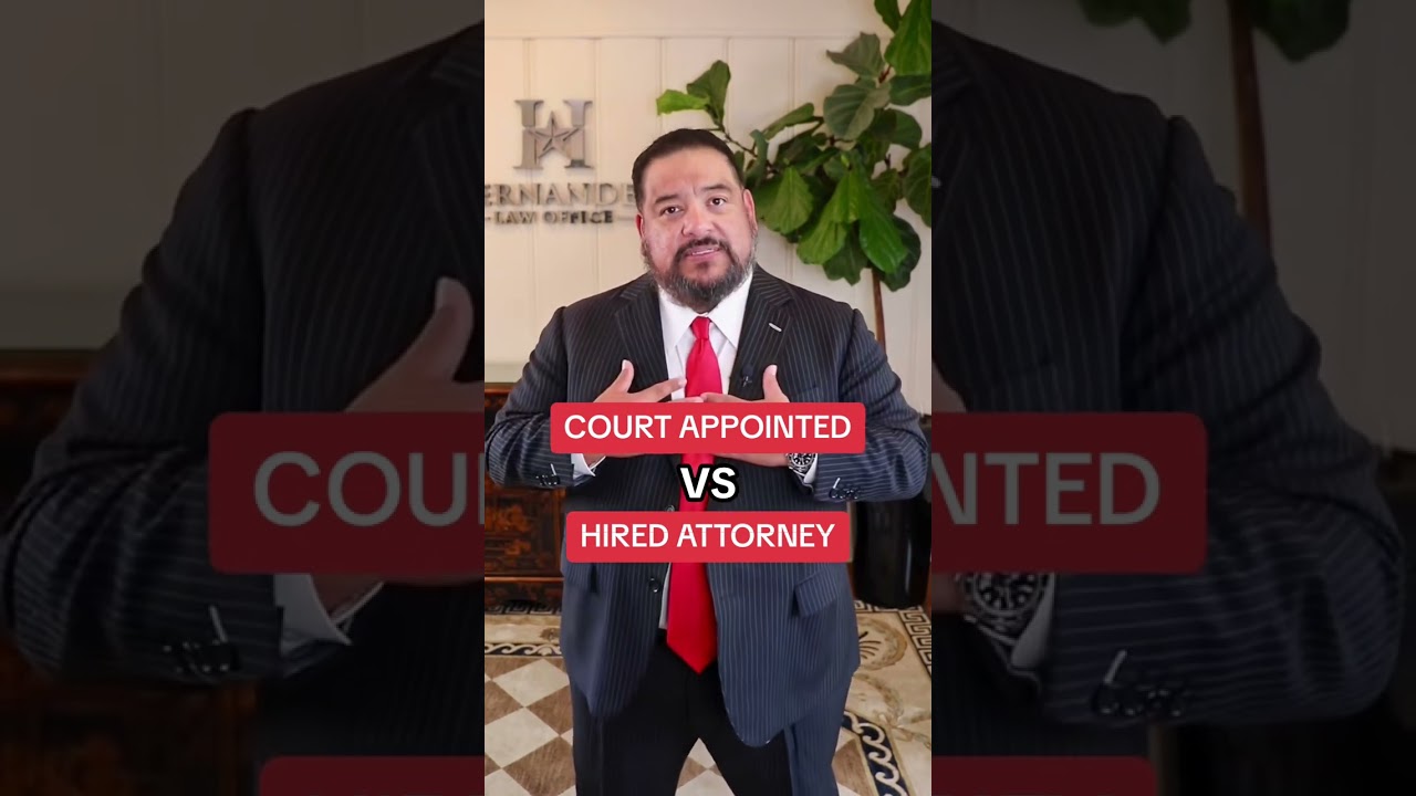 Court Appointed Attorney vs Hired Attorney, whats the difference? 🤔 #lawyer #viral #texas #attorney