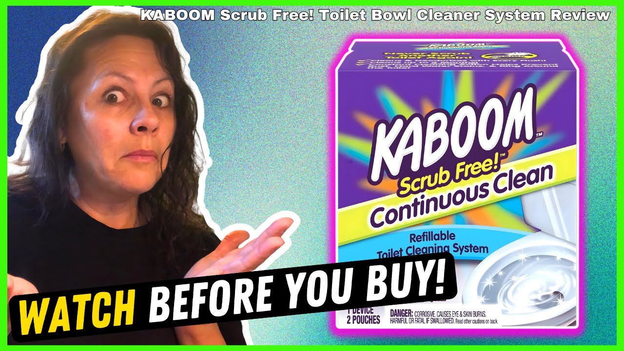 סקירת מערכת ניקוי אסלות Kaboom Scrub Free! | ניקיון תוך 6 חודשים