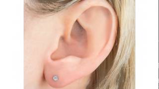 1/10ct Diamond Stud Earrings in 14k White Gold with screw back post - SuperJeweler.com
