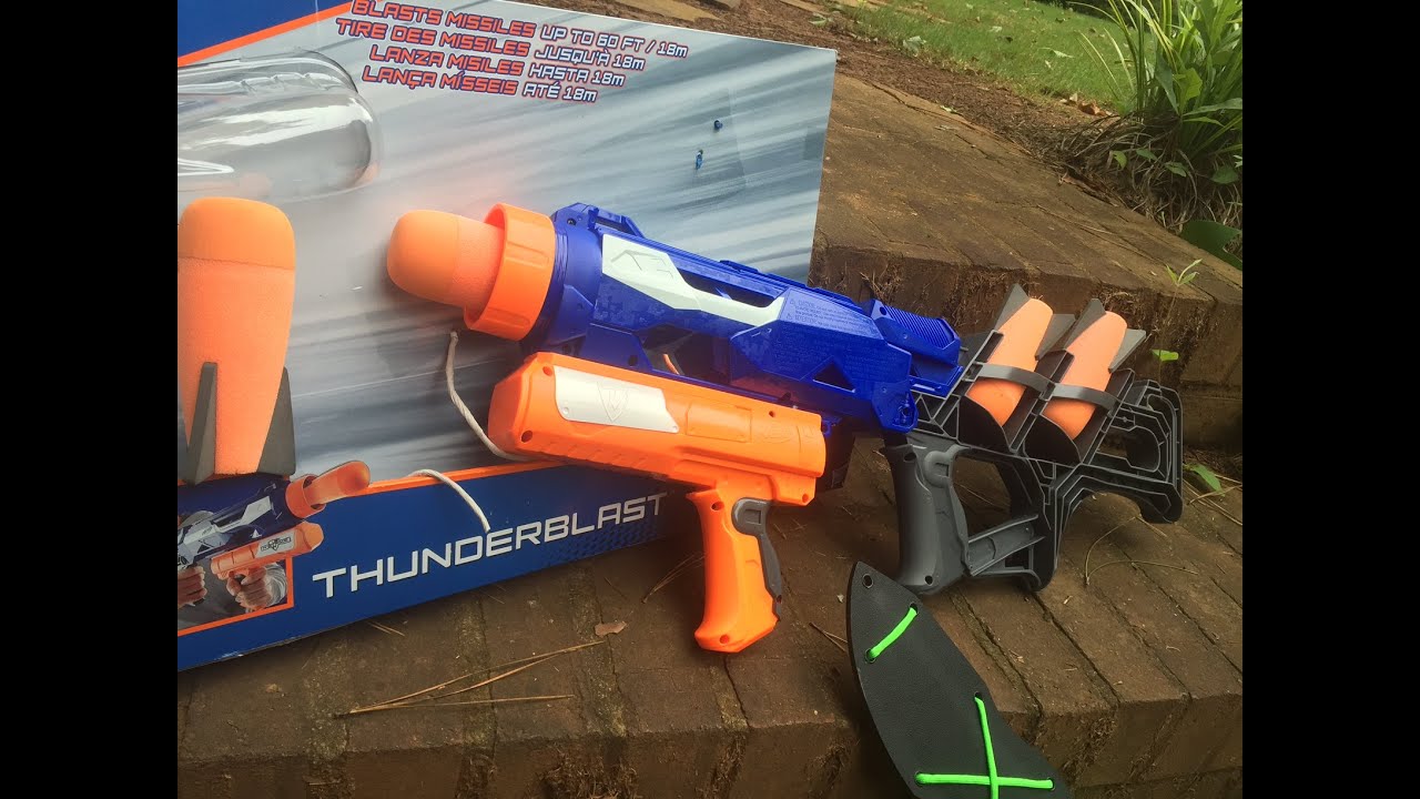 Honest Review The Nerf Thunderblast Missile Launcher Full Unboxing And Demo Youtube