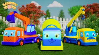 🚚 Baby Trucks  🚛 | Trucks Family Song | Nursery Rhymes For Kids | Happy Tots