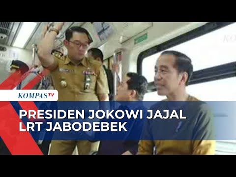 BREAKING NEWS - Presiden Jokowi Jajal LRT Jabodebek, Mulai dari Stasiun Harjamukti