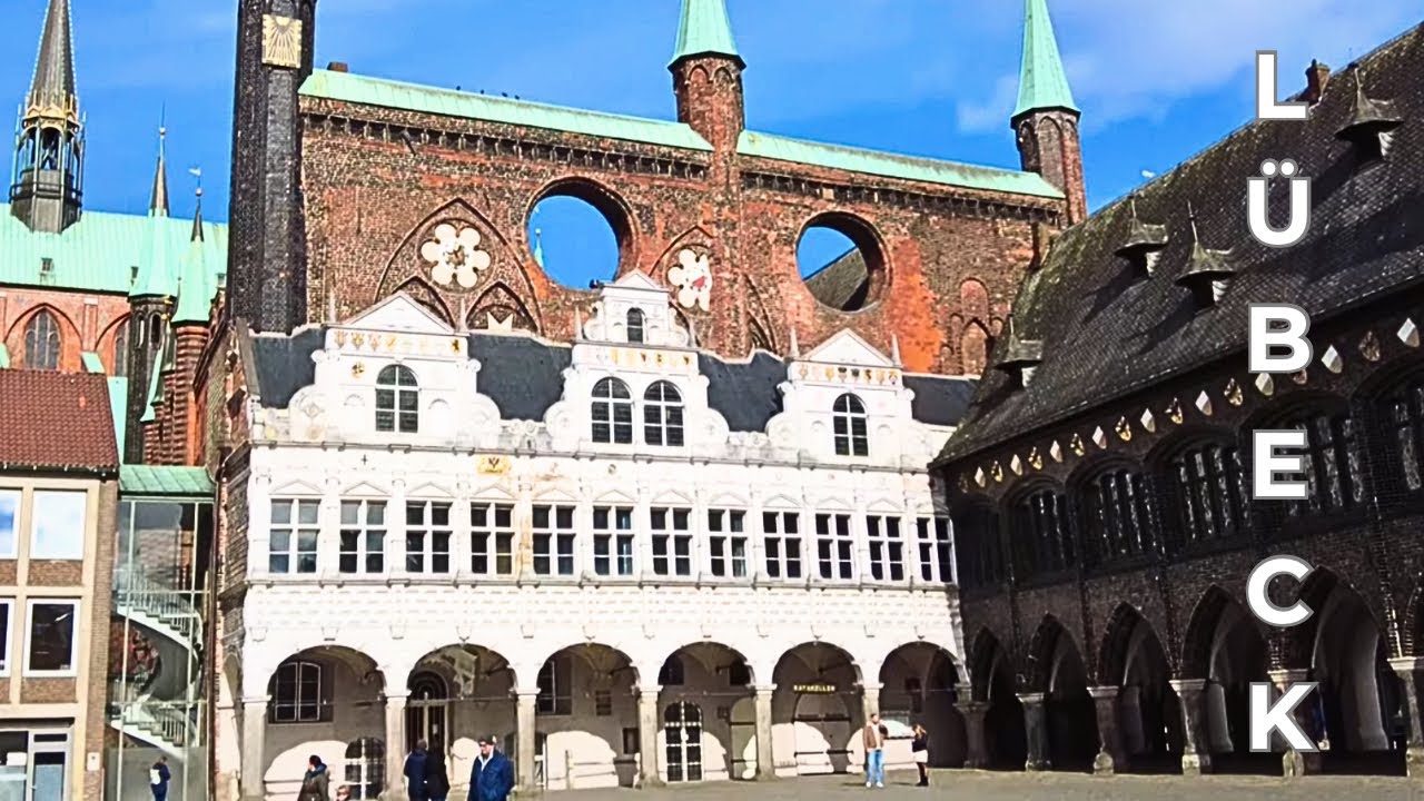 Spaziergang 4K Hansestadt Lübeck Impressionen Sightseeing  März 2024