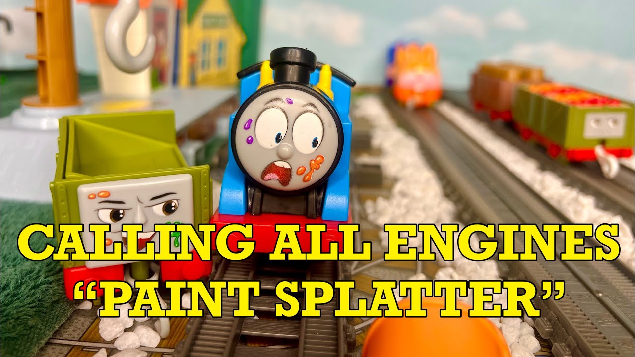AEG Motorized/Plarail “Paint Splatter” Scene from “Calling All Engines ...