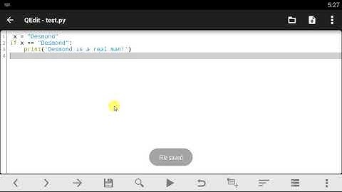 Qpython tutorial - 16 If Statement