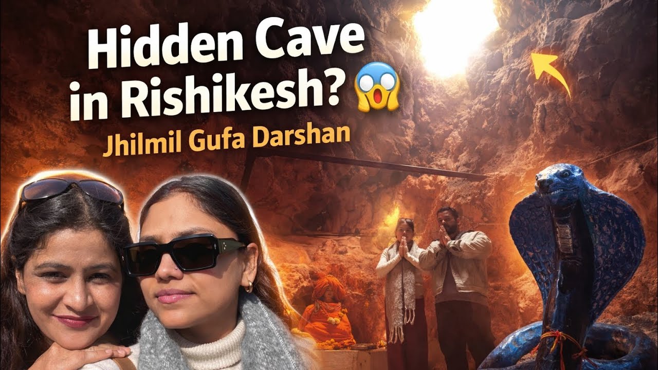 Hidden Jungle Cave in Rishikesh? 😱 Jhilmil Gufa Darshan