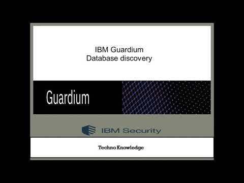 IBM Guardium - 1. Database discovery