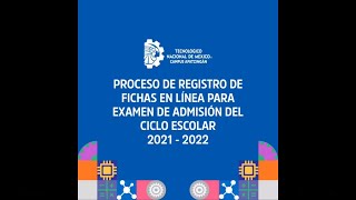 Proceso de ficha para examen de admisión.