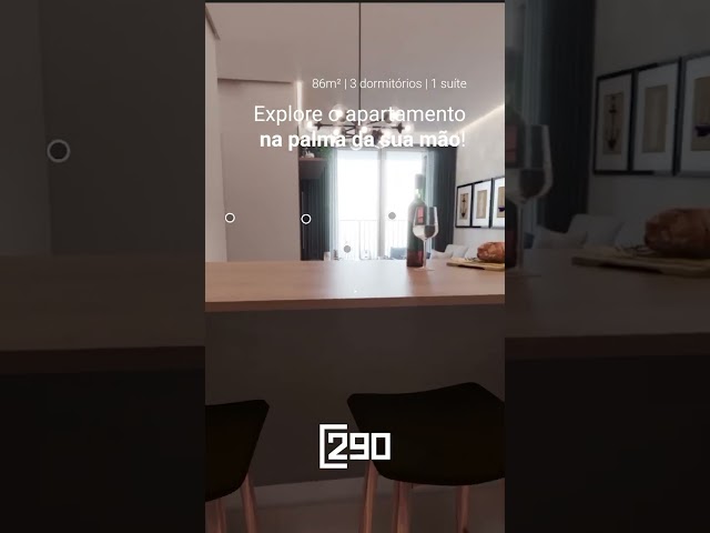 Tour Virtual - Apto 86 m2 do #C290