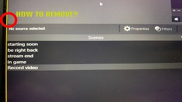 How to remove yellow line from OBS studio