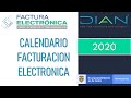 CALENDARIO PLAZOS REGISTRO FACTURADOR - FACTURACION ELECTRONICA 2020