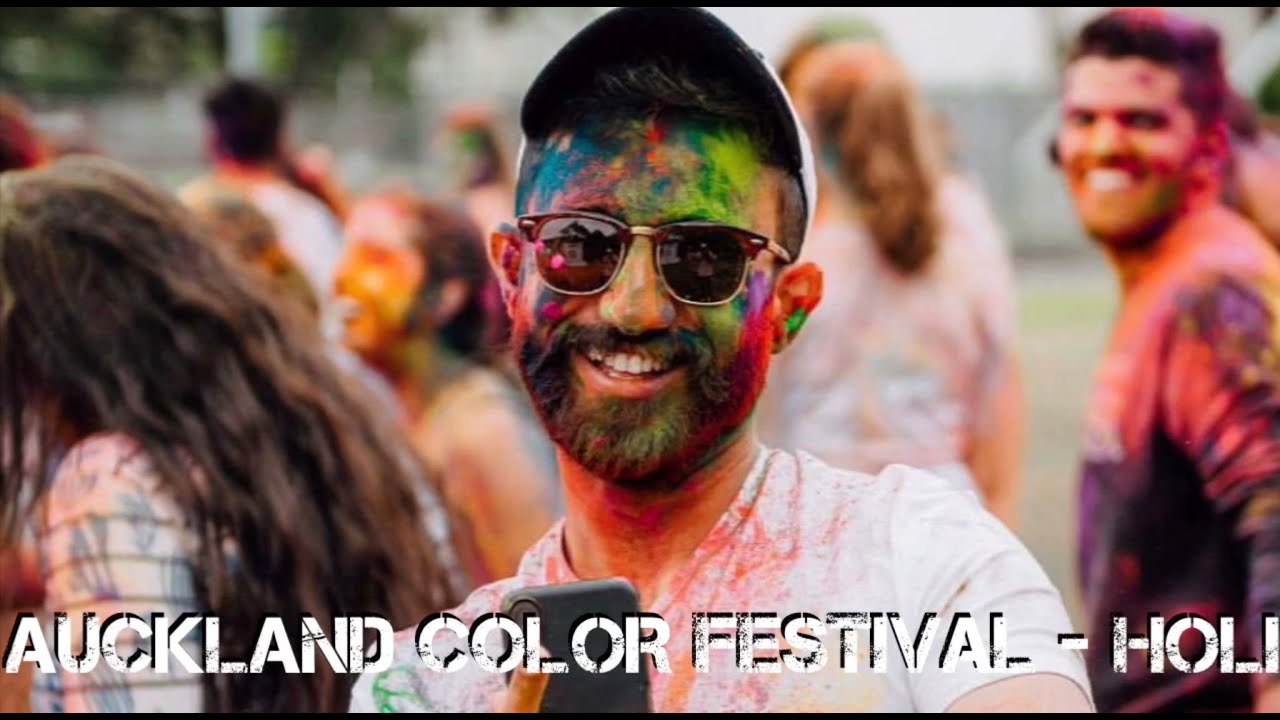 AUCKLAND COLOR FESTIVAL - HOLI (IPHONE X) - YouTube