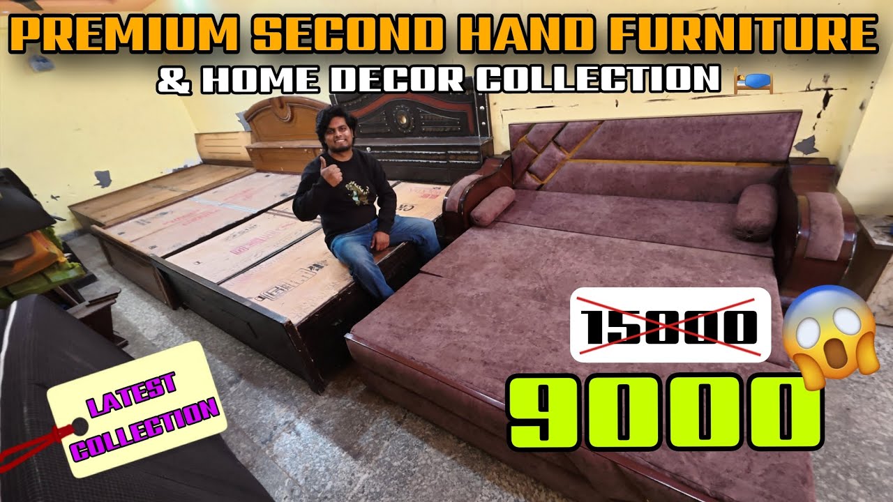 Best Quality Old Furniture Deal 🔥 Sofa Cum Bed, Double Bed & Dressing at Half Price!