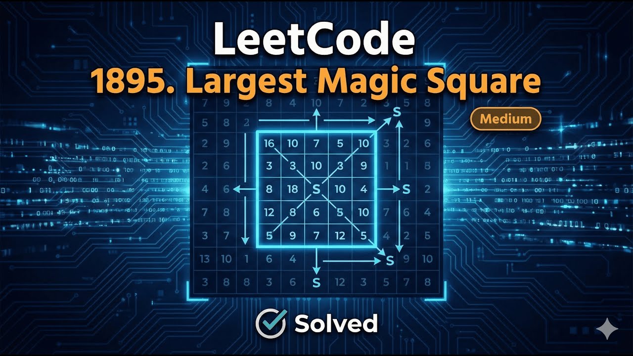 Can You Solve This Grid Problem? (Largest Magic Square)