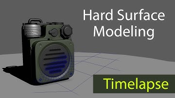 Hard Surface Modeling Tutorial in Maya for Beginners | Create a Muzen Bluetooth Speaker Timelapse