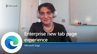 microsoft edge | enterprise new tab page experience