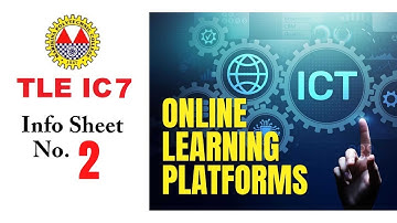 Online Learning Platforms | TLE IC7 Info Sheet 2 | TagLish Lecture
