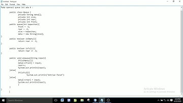 Membuat aplikasi PMB dengan algoritma Queue di Java