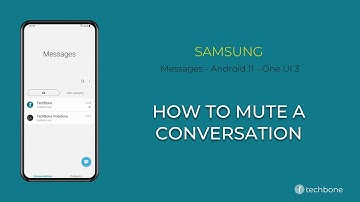 How to Mute a Conversation - Samsung Messages [Android 11 - One UI 3]
