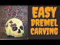 Wood Carving a Skull
